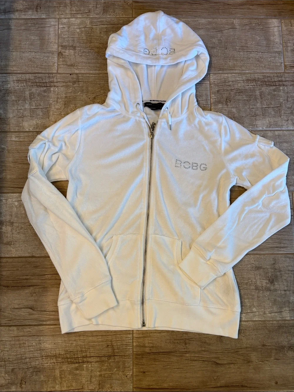 BCBG Cozy White Tracksuit - Picture 3 of 4